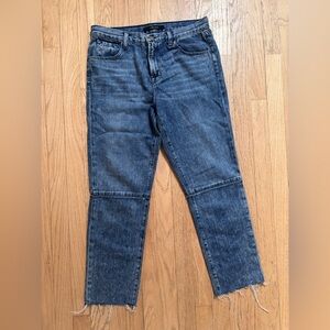 J Brand Blue Denim Jeans - high rise crop womens size 28